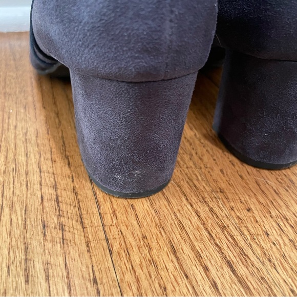 White Mountain Calisi Closed Toe Ankle Booties Grey Suede Size 8 - Picture 7 of 9